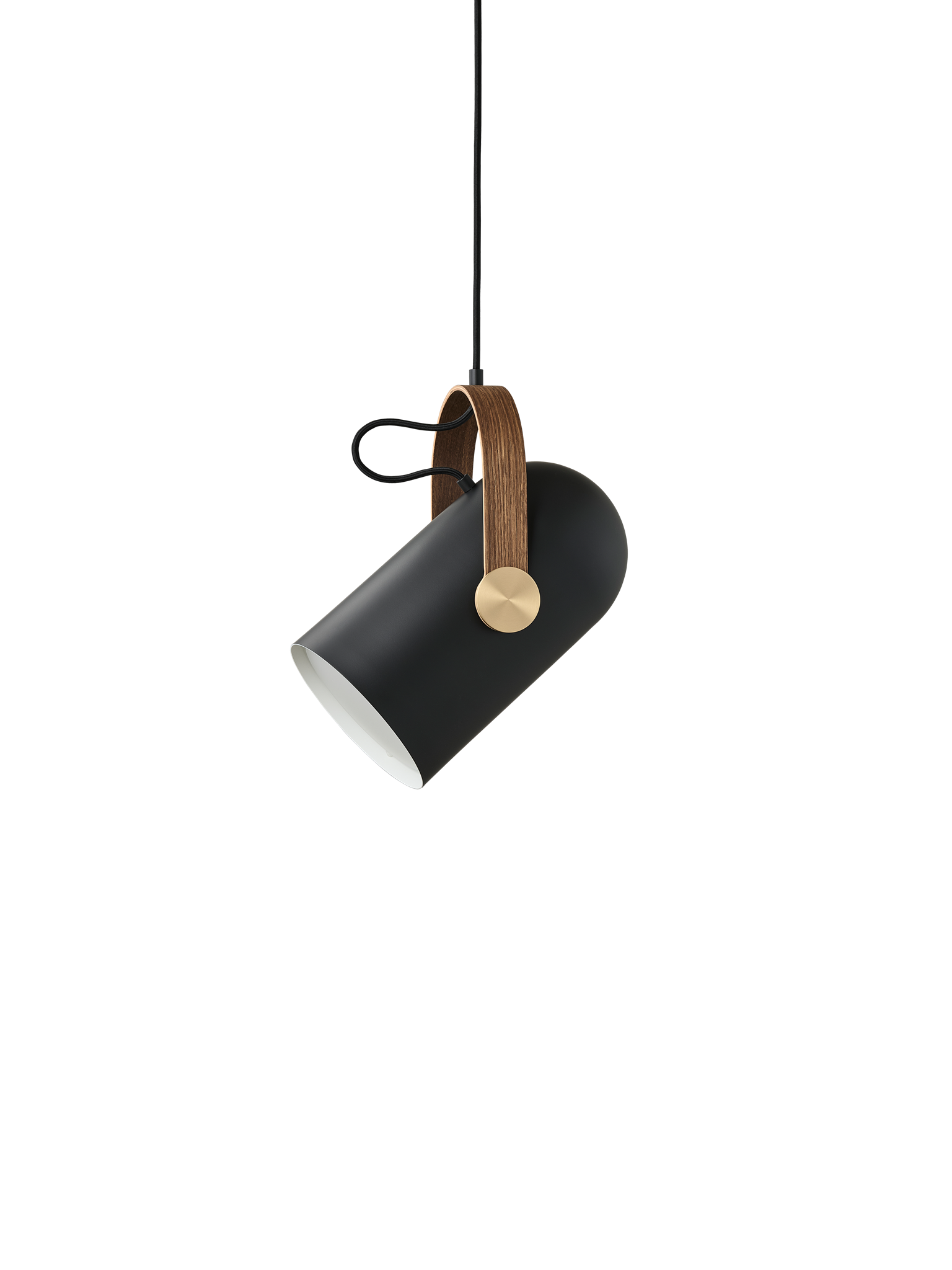 Leklint162 Carronade II Pendant Medium Black Smokedoak Packshot
