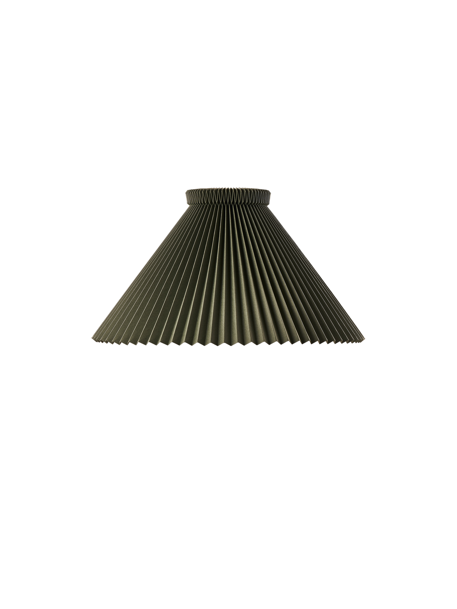 Leklint1 Lampshade 25Cm Mossgreen Paper Packshot1