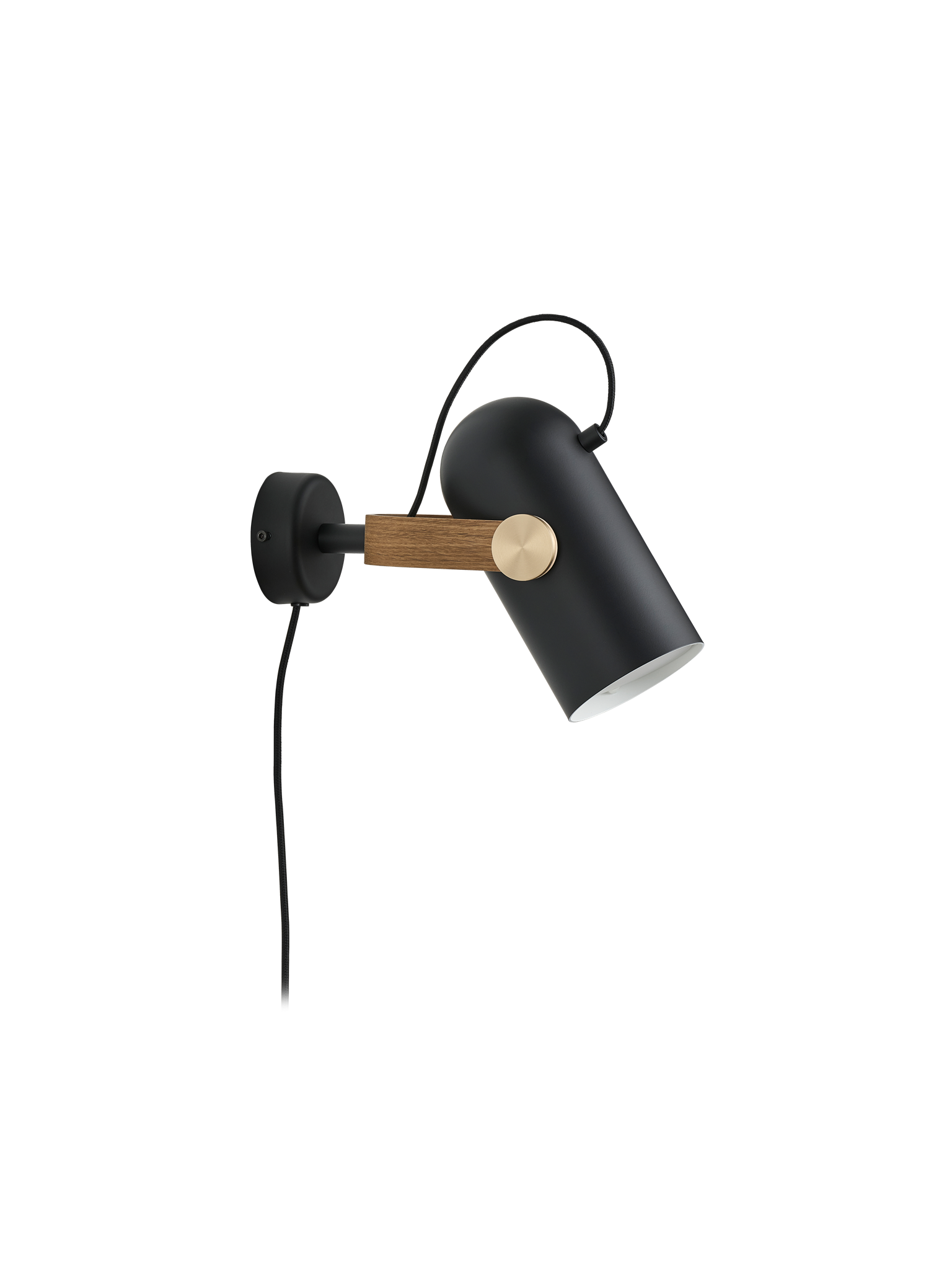 Leklint262 Carronade II Wall Lamp Black Smokedoak Packshot